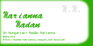 marianna madan business card